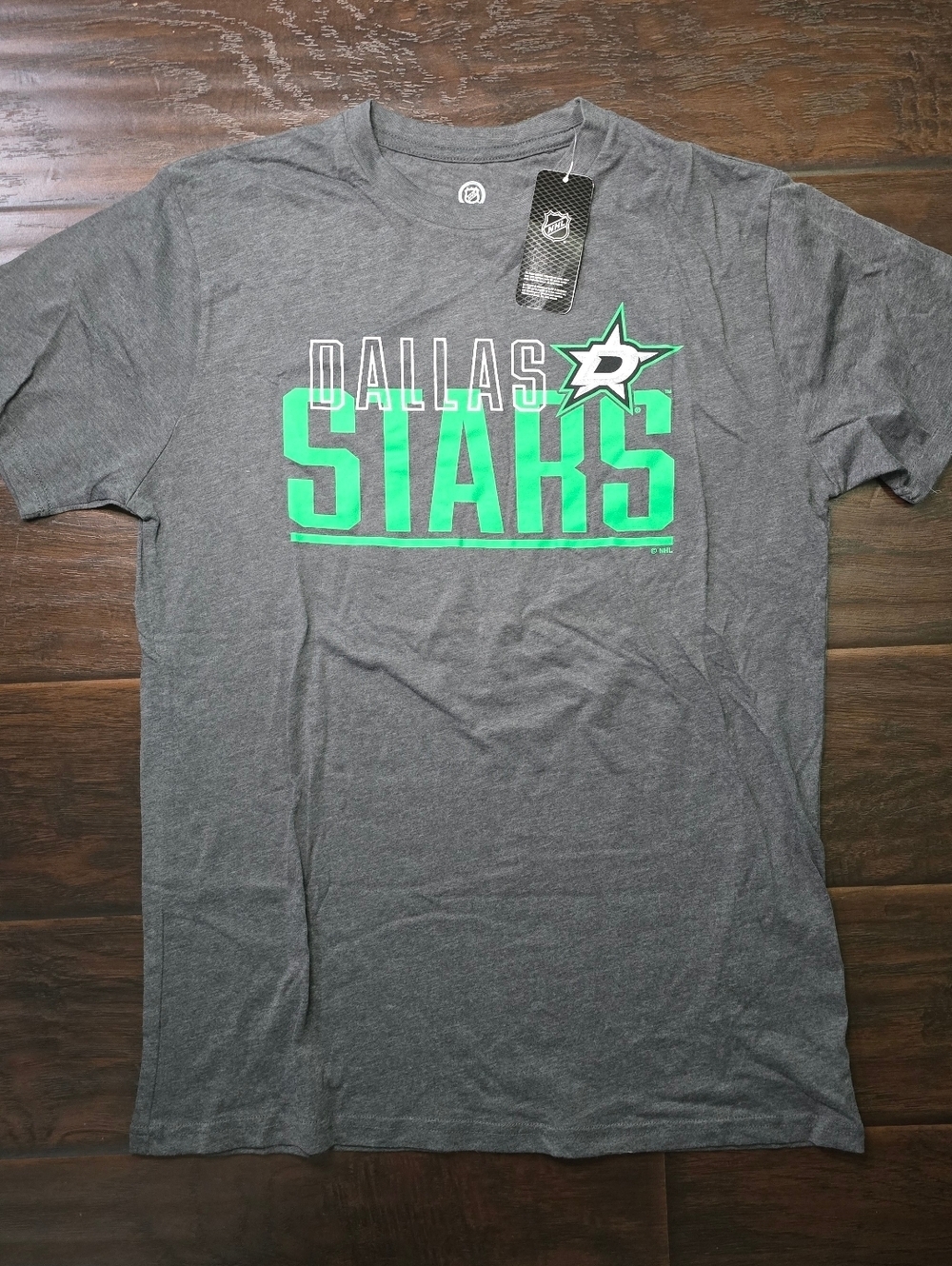NWT Dallas Stars NHL Grey Short Sleeve Tee Shirt Medium